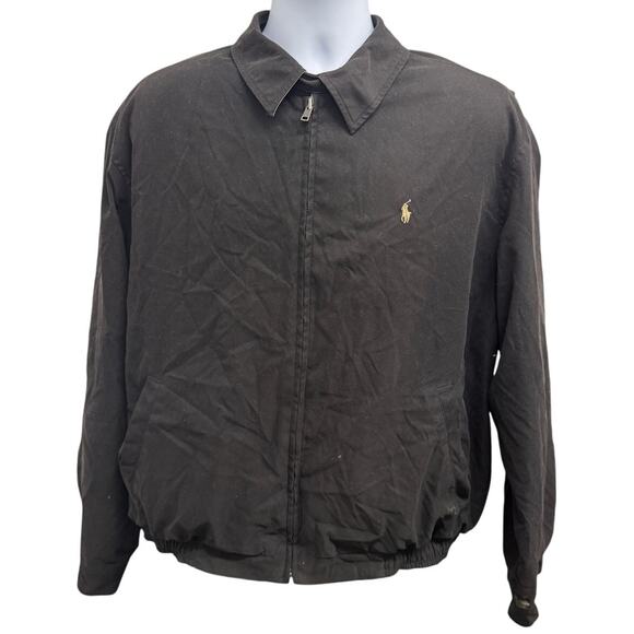 Polo by Ralph Lauren Other - Polo Ralph Lauren Jacket Large Men Classic Bomber Bi-Swing Black Pony Zip